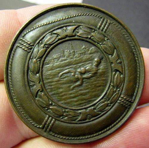1909 E.L.A.S.A. Burnham King Shield Lifesaving medal
