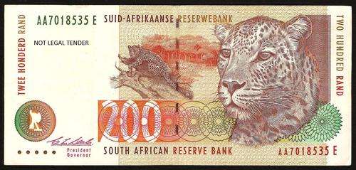 SA 200 Rand (CL Stals 2nd Issue)1994 in VF condition - *AA Prefix*