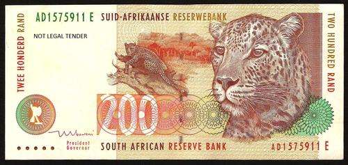 SA 200 Rand (TT Mboweni 1st Issue)1999 in EF condition
