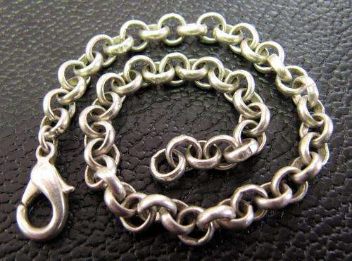 Sterling Silver Round Belcher bracelet - 19cm