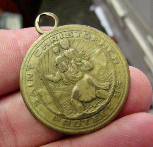 Saint Christopher 'Protect us' pendant by the St.Christopher San Juan Capistrano, California