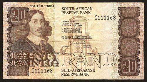 SA 20 Rand (G de Kock 1st Issue)1981 in F condition - *Z4 Replacement*
