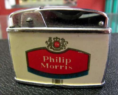 Vintage Philip Morris Cigarettes lighter - made in Japan - Predecessor to Marlboro