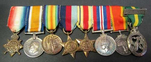 WWI & WWII Group of 8 MINIATURES produced for Major NC McMaster