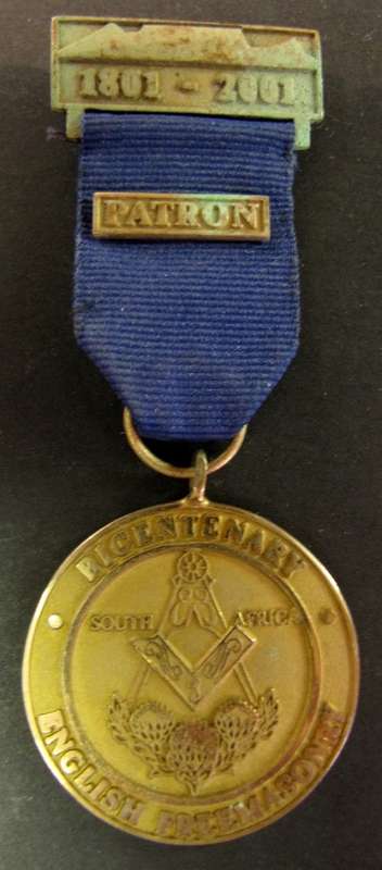 Masonic(Freemason) 2001 bicentenary of English Freemasonry jewel