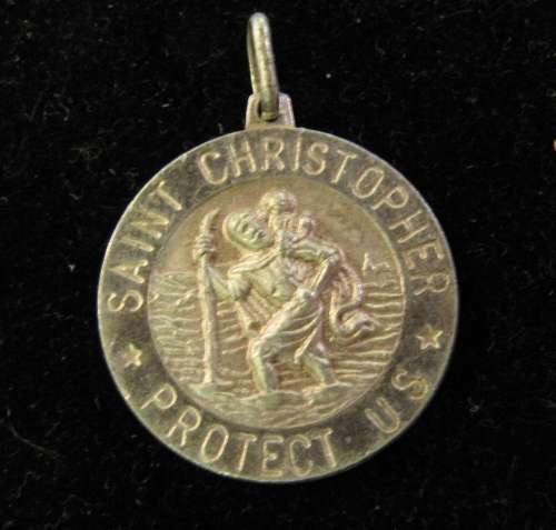 Saint Christopher Silver pendant -made it Italy