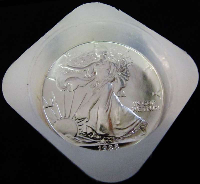 20xUNC 1988 1OZ Silver Eagles 999 FINE Silver -CRAZY R1 START!!!!!