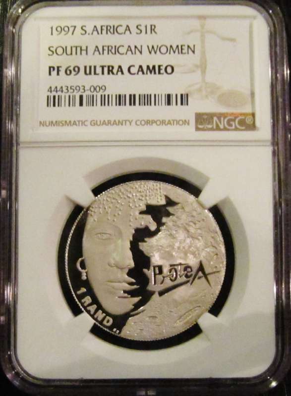 1997 SOUTH AFRICAN WOMEN   R1 PF69 ULTRA CAMEO-Practically Perfect!!!!