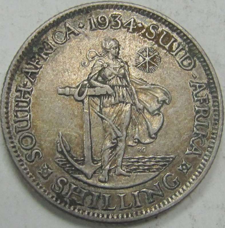 1934 Union of South Africa Shilling