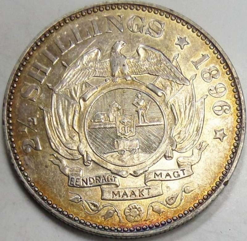 1896 ZAR 2.5 Shillings