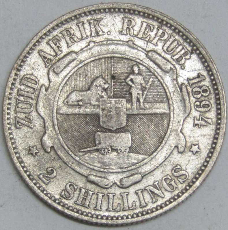 1894 ZAR 2 Shillings