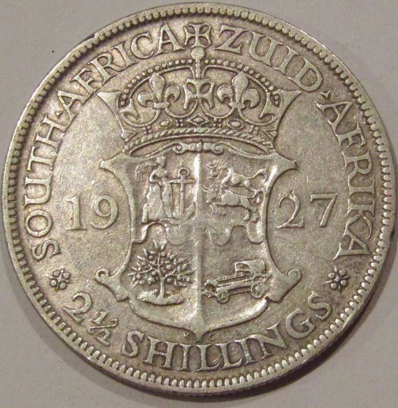 1927 Union of South Africa 2.5 Shillings