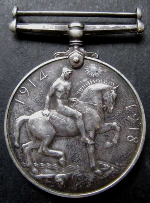 WWI British General Service Medal awarded to PTE. FA Godfrey RONDEBOSCH D.R.A.