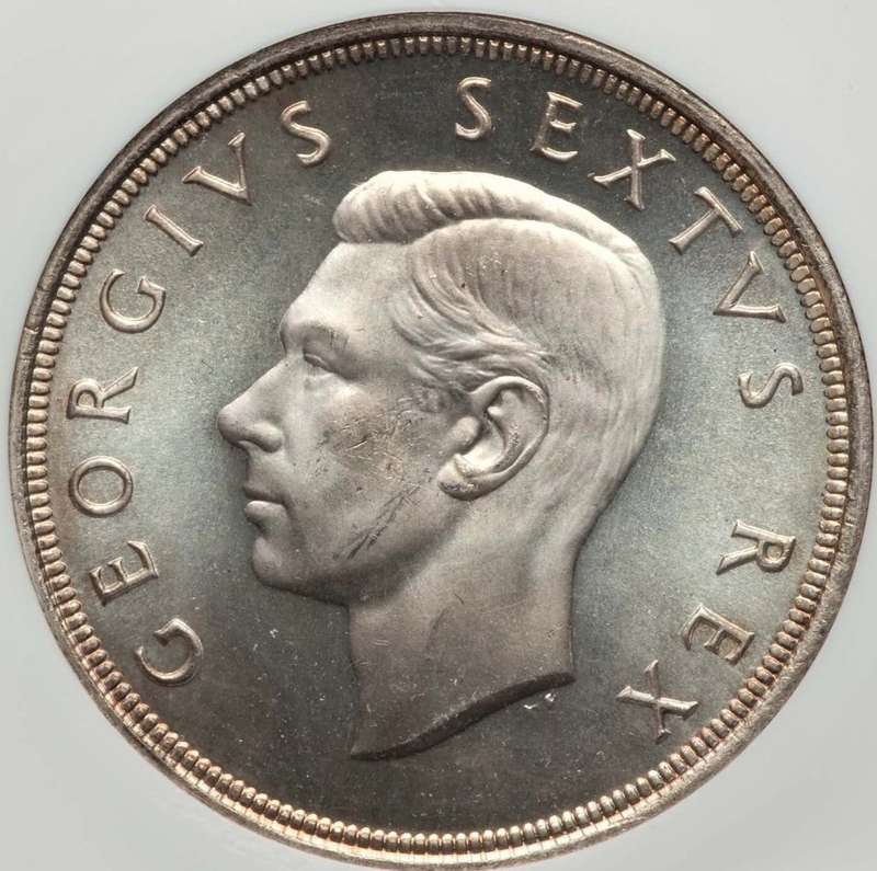 1950 5 Shillings NGC Graded MS64