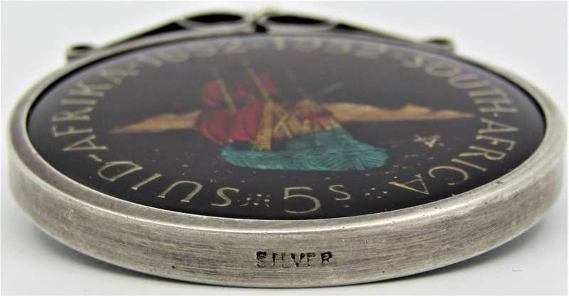 "SPECTACULAR" Enamelled 1952 Union of South Africa 5 Shillings