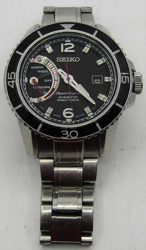 Seiko Kinetic Sportura Direct Drive ref:5D22-OAEO