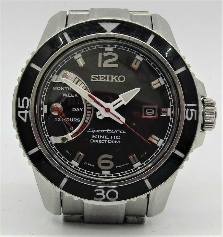 Seiko Kinetic Sportura Direct Drive ref:5D22-OAEO