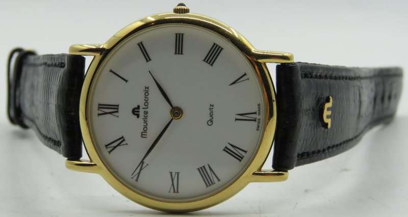 Maurice Lacroix gold plated Mens Dress Watch  with original box and papers