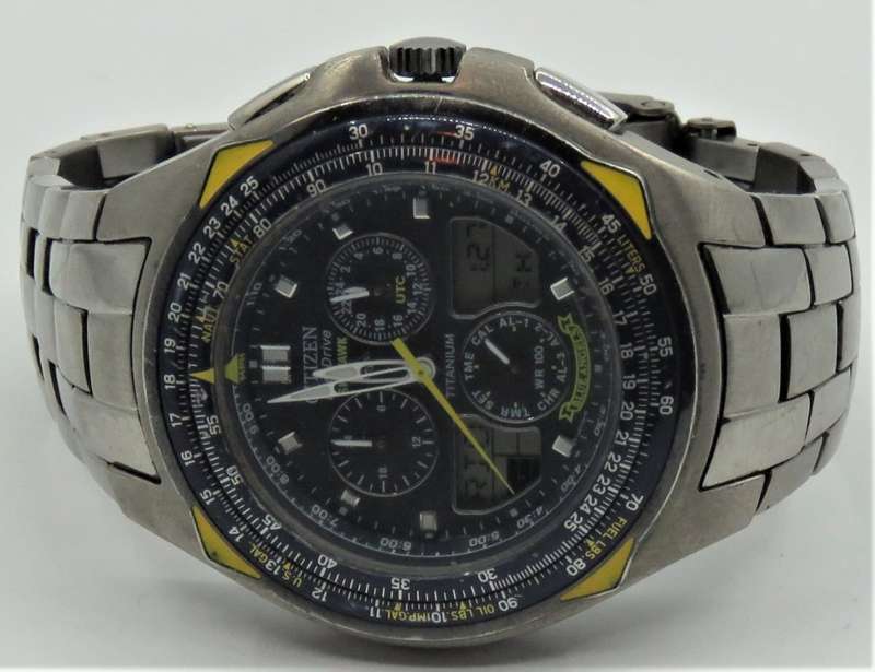 Citizen Eco-Drive Skyhawk Blue Angels Titanium