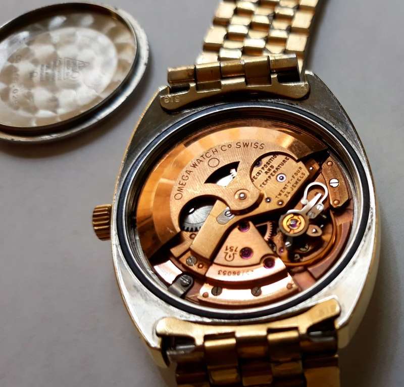 "RESERVED FOR NKB68" Omega Constellation cal.751 day/date with linen dial and Omega box