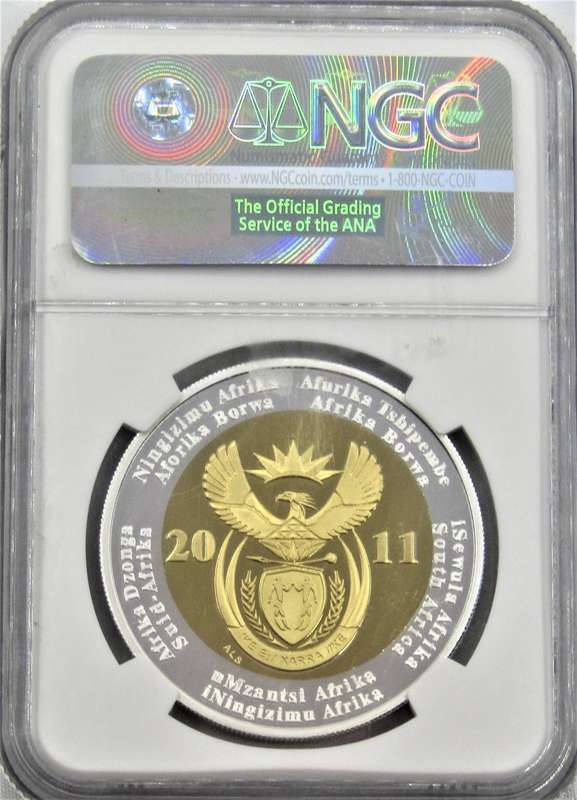 2011 Silver R5 Rand 90th Anniversary NGC Graded PF70 Ultra Cameo
