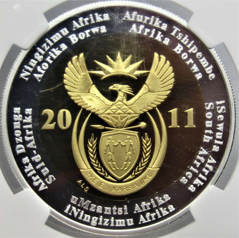 2011 Silver R5 Rand 90th Anniversary NGC Graded PF70 Ultra Cameo