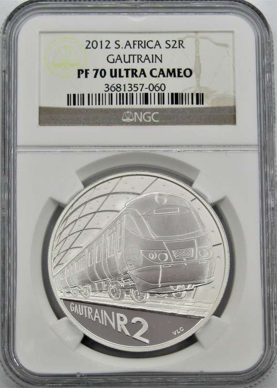 2012 Gautrain Silver R2 NGC Graded PF70 Ultra Cameo-FINEST KNOWN