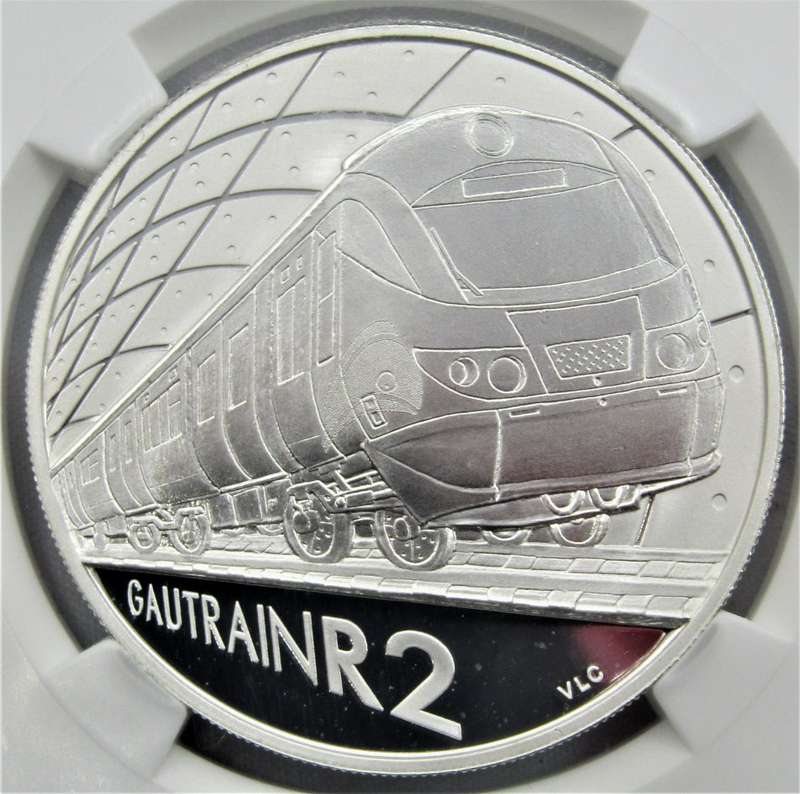 2012 Gautrain Silver R2 NGC Graded PF70 Ultra Cameo-FINEST KNOWN