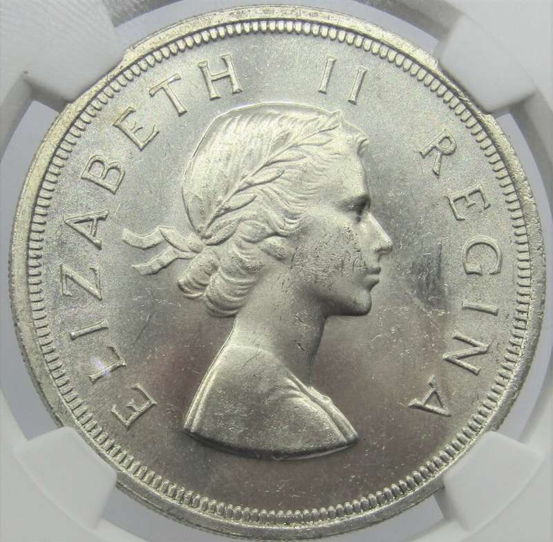 1958 Union of South Africa 5 Shillings MS63