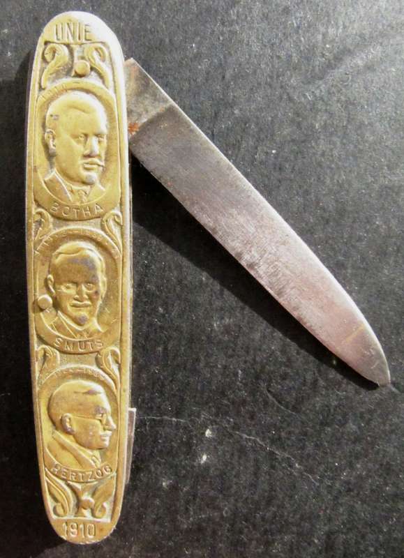1910-1960 SA Presidents Botha/Smuts/Hertzog/Malan/Strijdom/Verwoerd pocket knife - Solingen