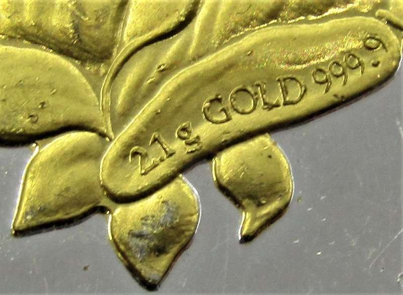 4X 2005 Kingdom of Bhutan 700 Ngultrum each 2.1g 999 Gold and 2 OZ 999 Silver