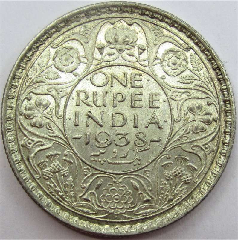 1938 British-India Rupee "RARE"