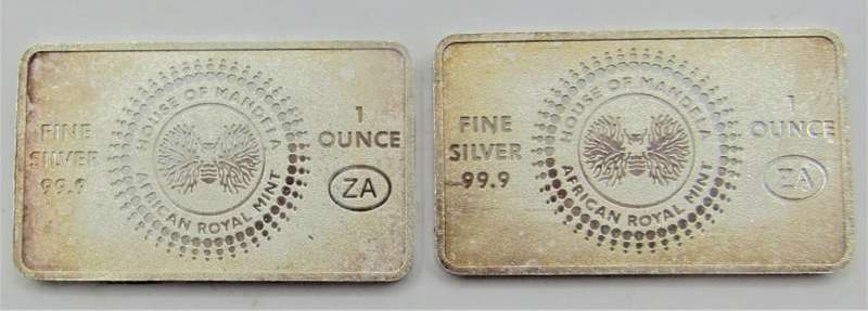 House of Mandela Royal African Mint 1 Ounce 999 Silver bar (2 available)