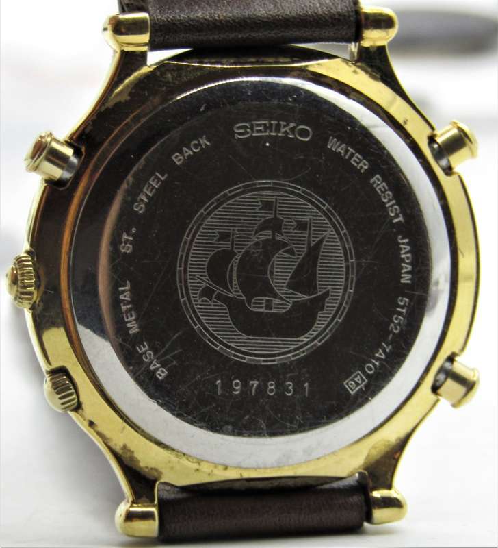Seiko World Timer Alarm Ref:5T52-7A10