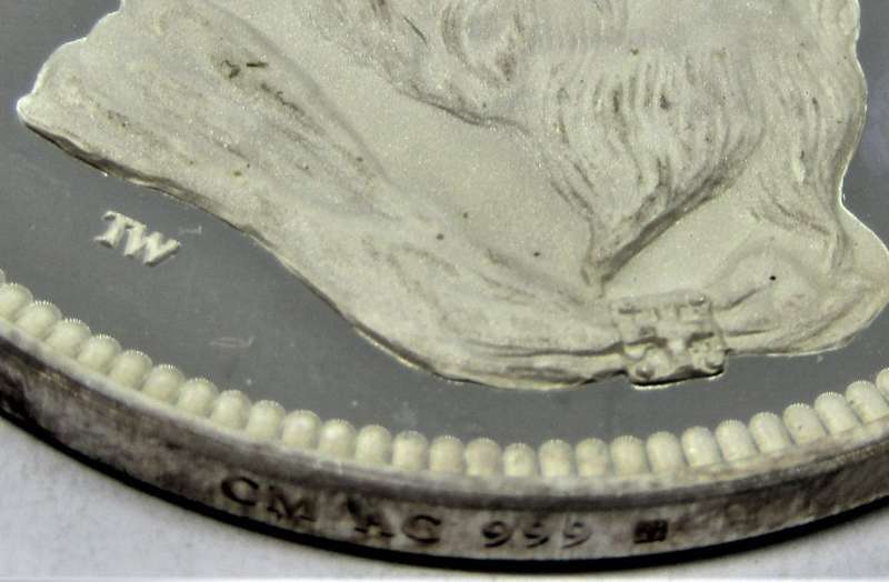 Beautiful Proof Cameo 999 Silver medallion "Edgar 959-975" 20g fine silver