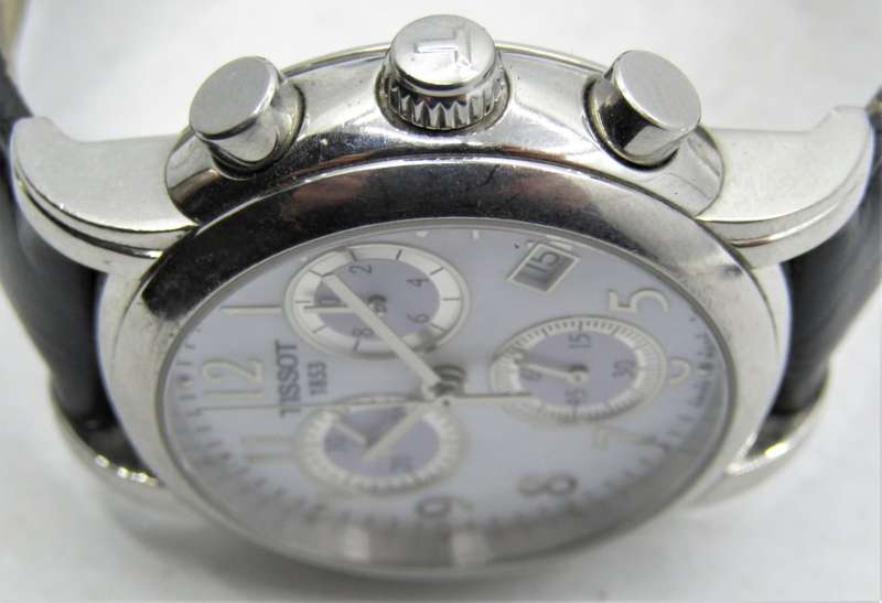 TISSOT  Dress Sport Chronograph Mother of Pearl REF:T050217A