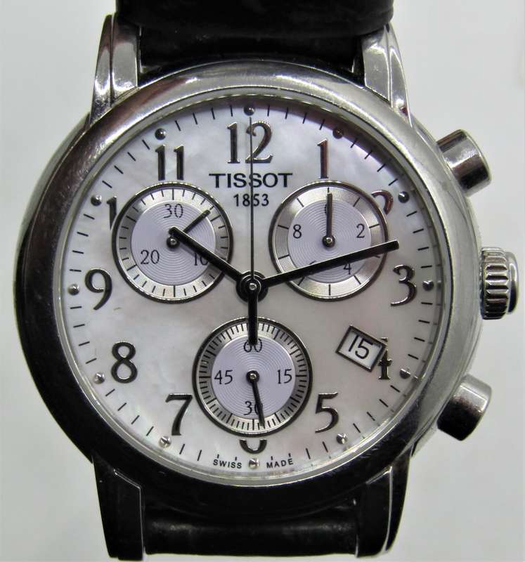 Rare Collectable Watches TISSOT Dress Sport Chronograph Mother of Pearl REF T050217A was sold for 3 000.00 on 17 May at 20 01 by CapeCurrencyCoin in Cape Town ID 466264200