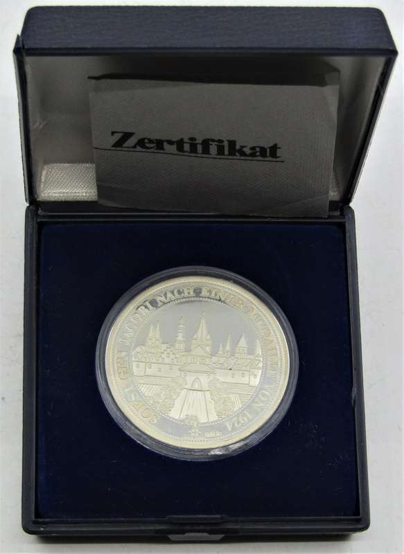 Beautiful Fine Silver German commemorative Proof medallion 15 grams 999 BOX +COA