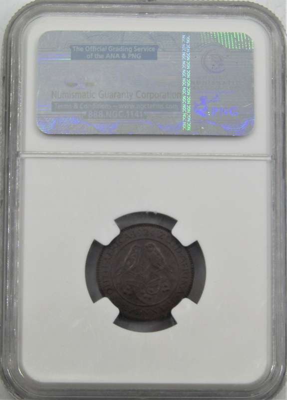 1924 Union of South Africa 1/4 Penny (Farthing) NGC Graded MS63 BN