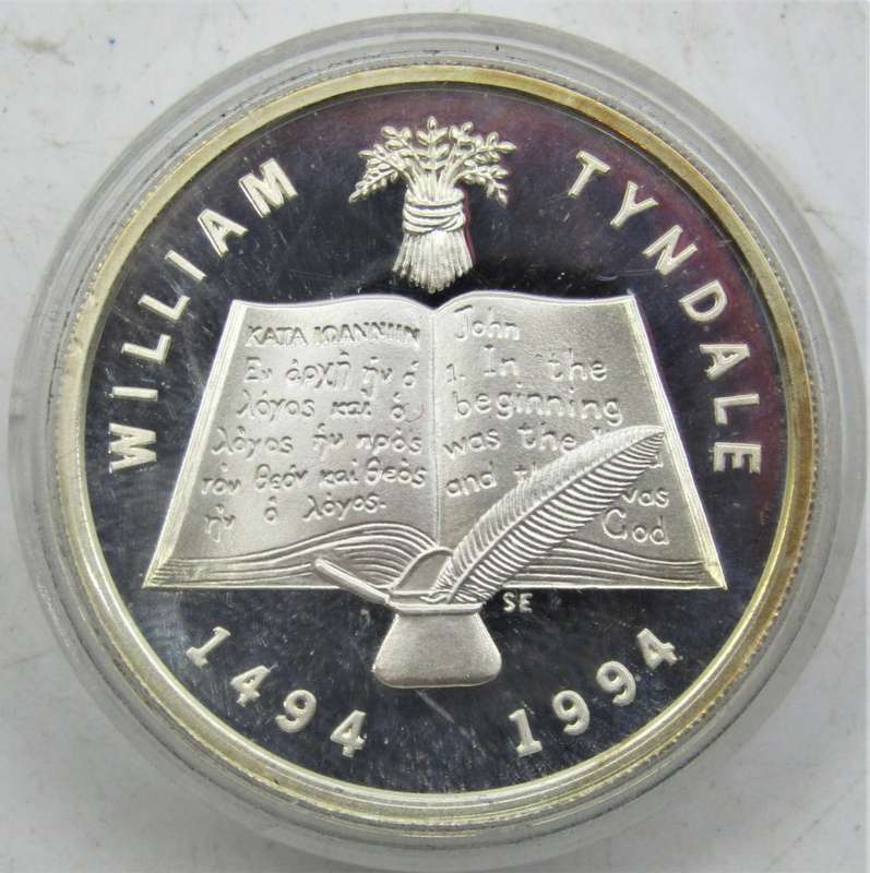 Bible Society Bibliathon 999 Silver medallion sealed  in original capsule and SAM box