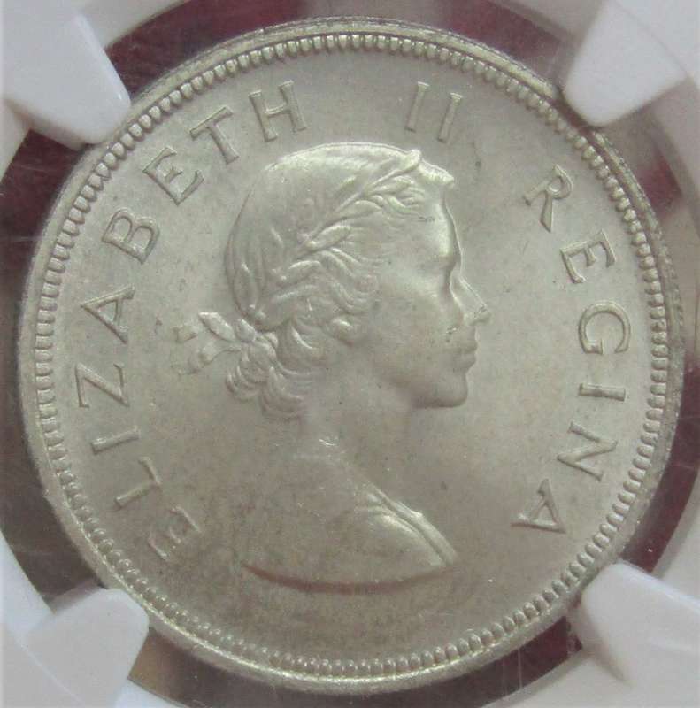 1960 Union of South Africa 2 1/2  Shillings NGC Graded MS63