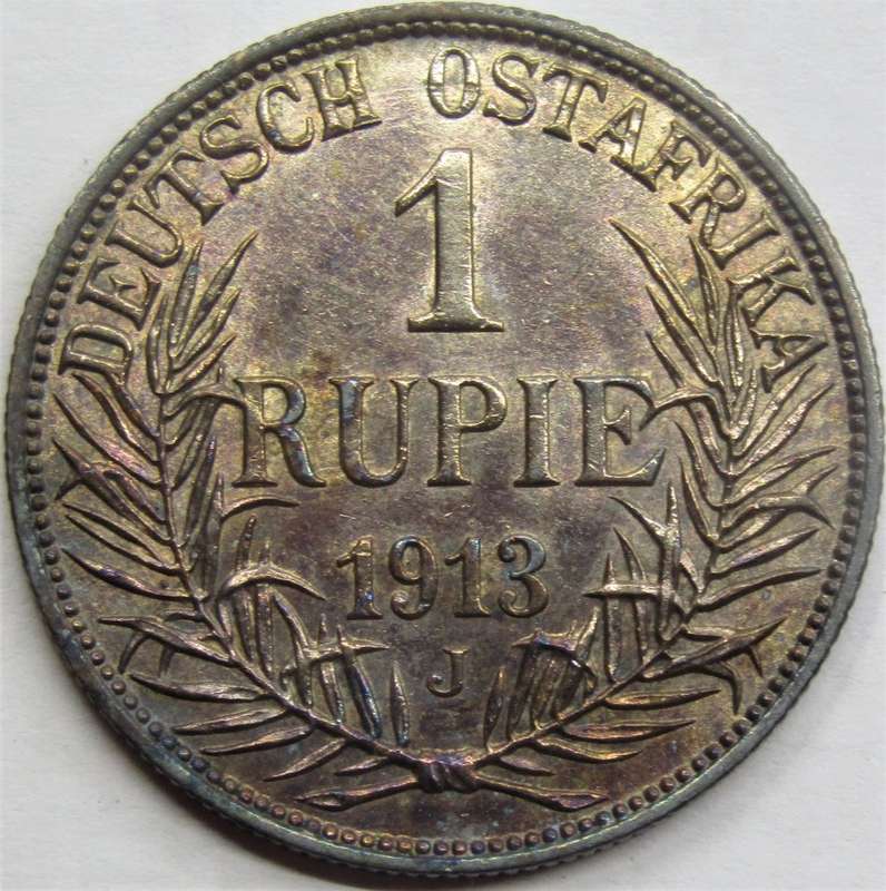 1913J German East Africa Rupie