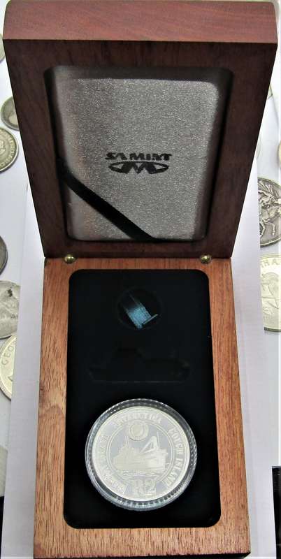 2008 Silver 1 OZ Proof R2 "The International Polar Year(Gough Island)" +Wooden Box of issue
