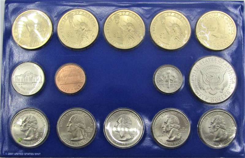 2007  Philadelphia United States Mint Uncirculated Coin Set