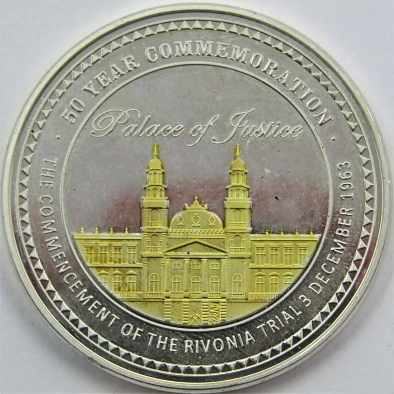 2013 Mandela/Luthuli "50 year anniversary of the Rivonia trial" 1 ounce Silver Medallion
