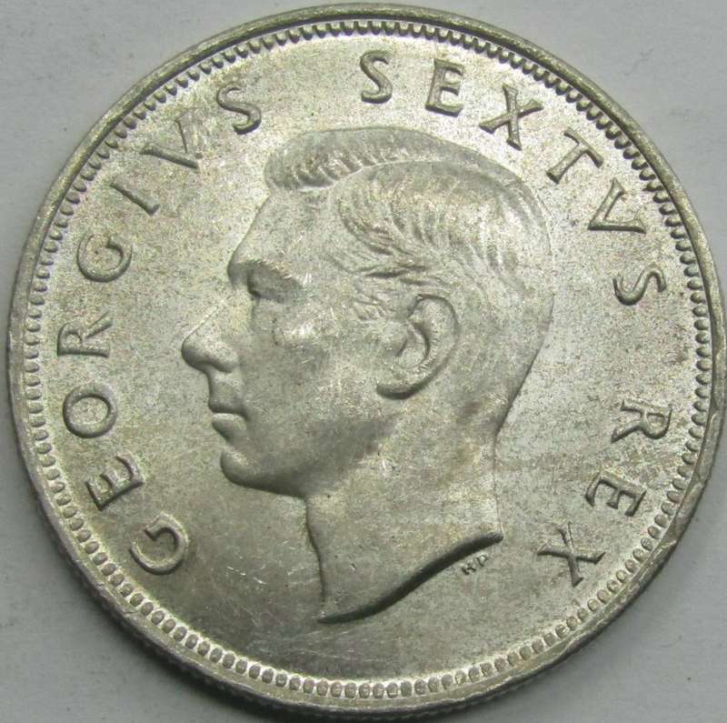 1952 Union of South Africa 2 1/2 Shillings Brilliant UNC