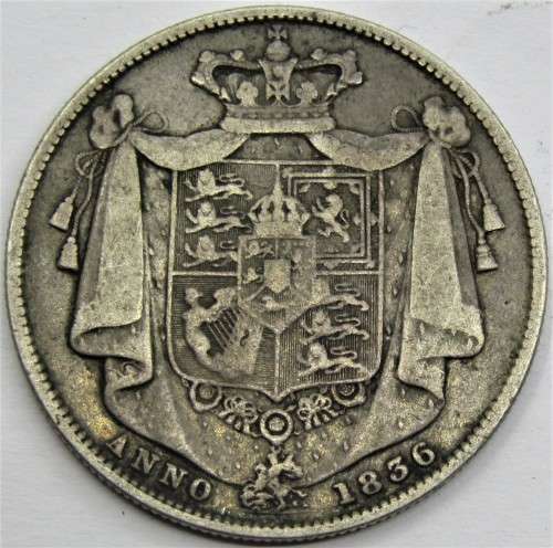 1836 Great Britain William IIII Half Crown