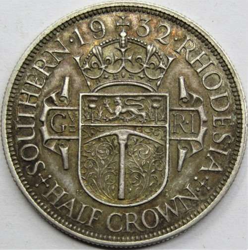 1934 Southern Rhodesia Half Crown