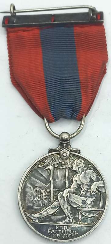 Faithful Service Medal awarded to Fred Kneel