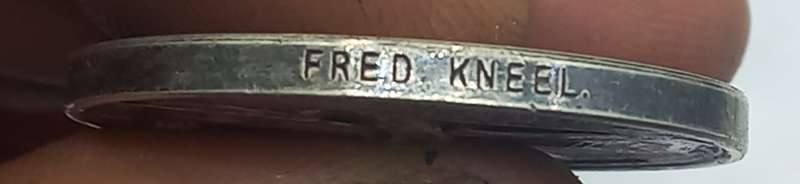 Faithful Service Medal awarded to Fred Kneel
